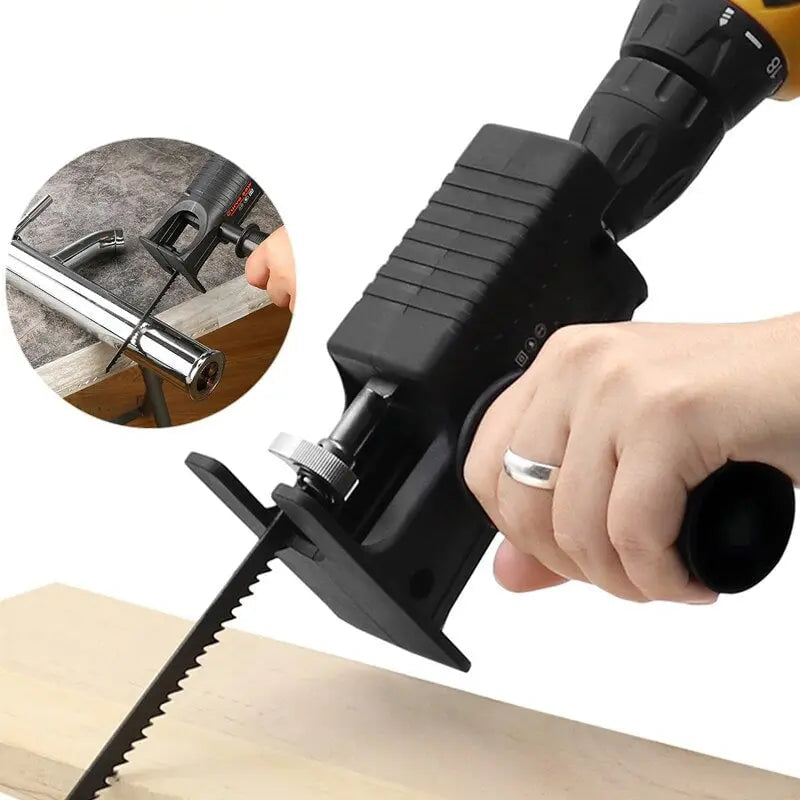 Modifizierter Adapter - Elektrische Bohrmaschine zur elektrischen Säge umwandeln Modifizierter Adapter - Elektrische Bohrmaschine zur elektrischen Säge umwandeln